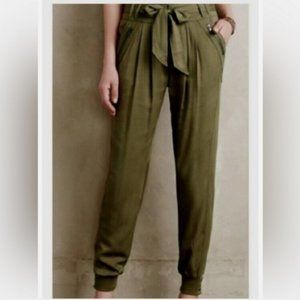 Elevenses linen blend joggers size M